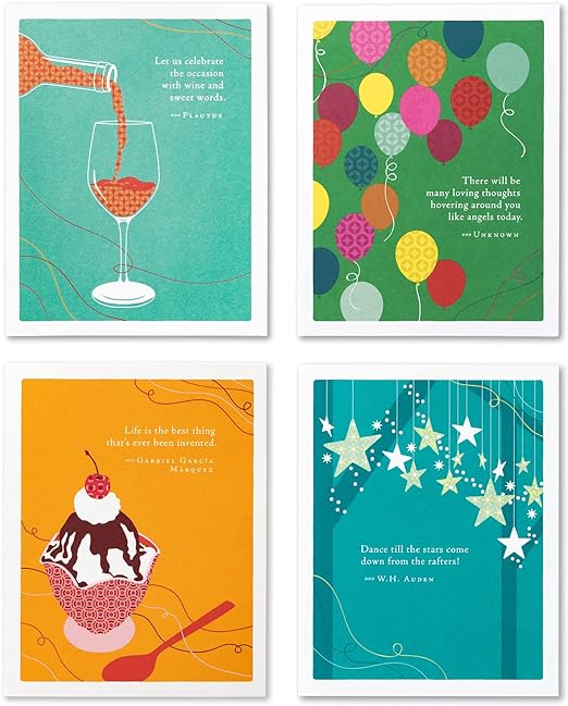 Compendium Positively Green Birthday Cards (Pack of 4)