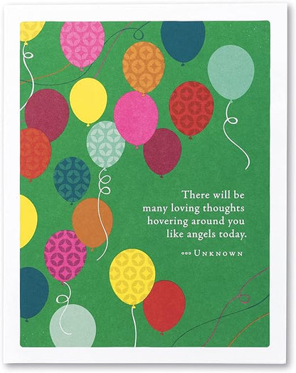 Compendium Positively Green Birthday Cards (Pack of 4)